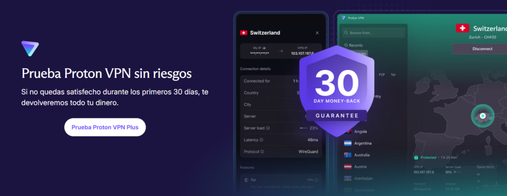 Prueba gratis de Proton VPN